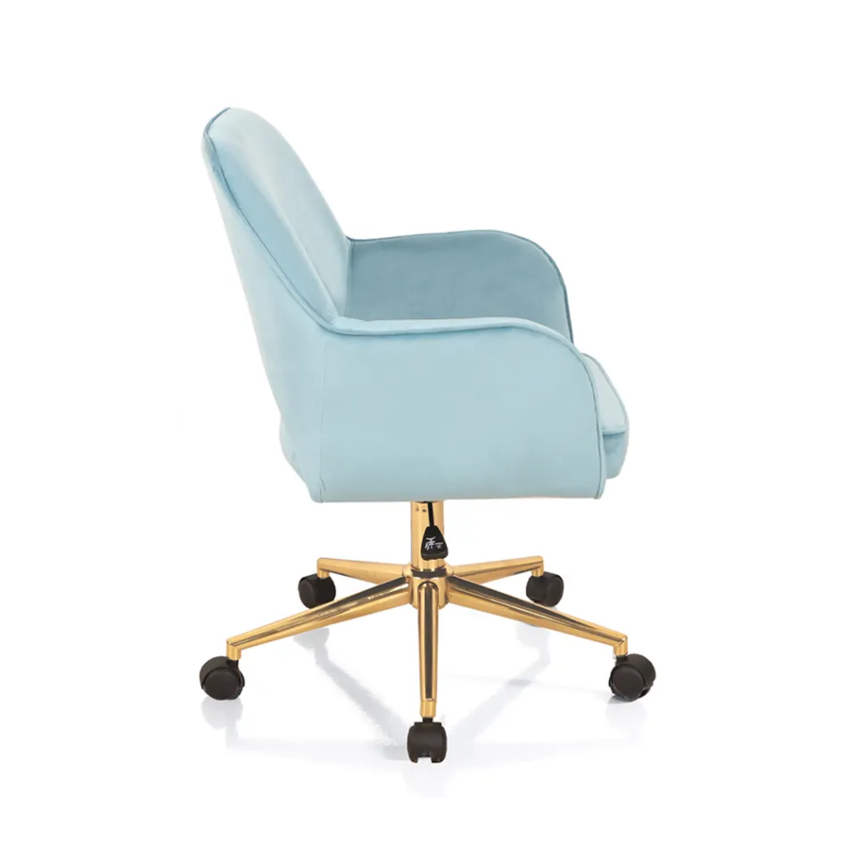 Office Chair Metal Base and Fabric Seat - Anguilla Viadurini