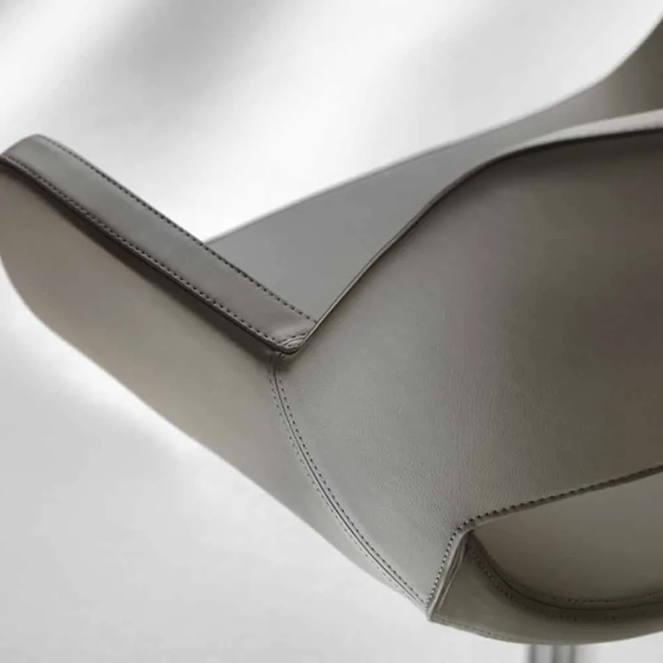 Michelle white eco-leather office chair Viadurini