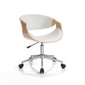 Office Chair with Wooden Armrests - Alaccia