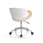 Office Chair with Wooden Armrests - Alaccia Viadurini