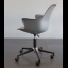 Office Chair with Casters, Armrests and Height-Adjustable Seat - Iuri Viadurini