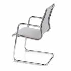Ergonomic Sled Office Chair with Armrests Made in Italy - Filanna Viadurini