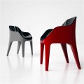 Modern design chair Pointer, made in Italy, made of Solid Surface