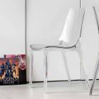 Modern Design Chair, Completely in Polycarbonate - Gilda Viadurini