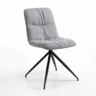 Modern design chair upholstered in Chiara fabric Viadurini