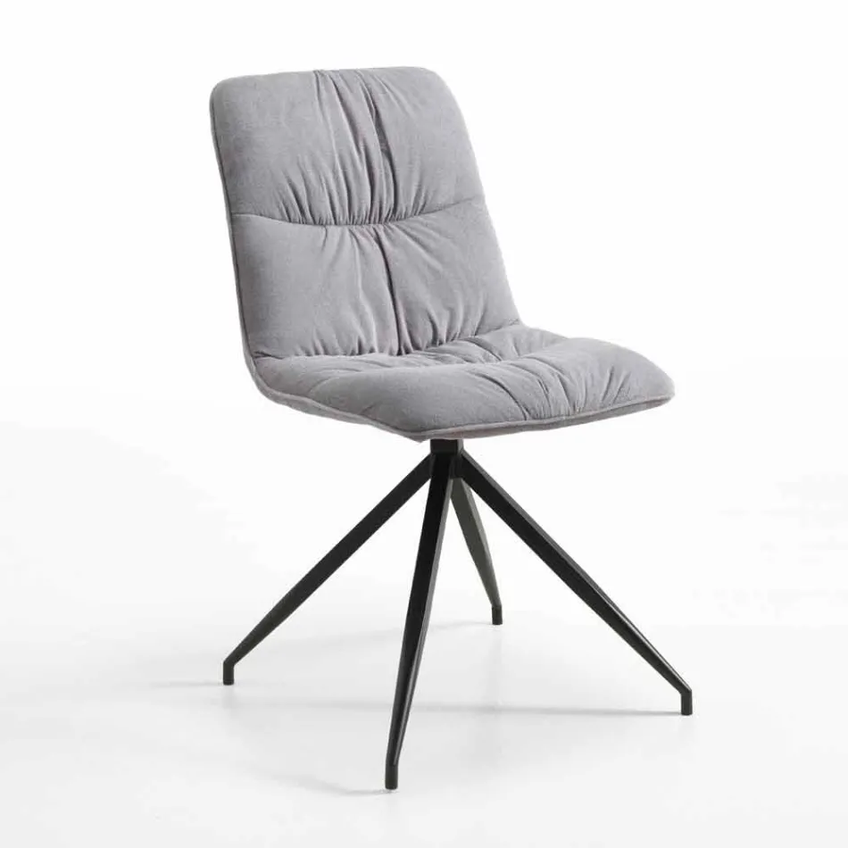 Modern design chair upholstered in Chiara fabric Viadurini