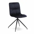 Modern design chair upholstered in Chiara fabric Viadurini