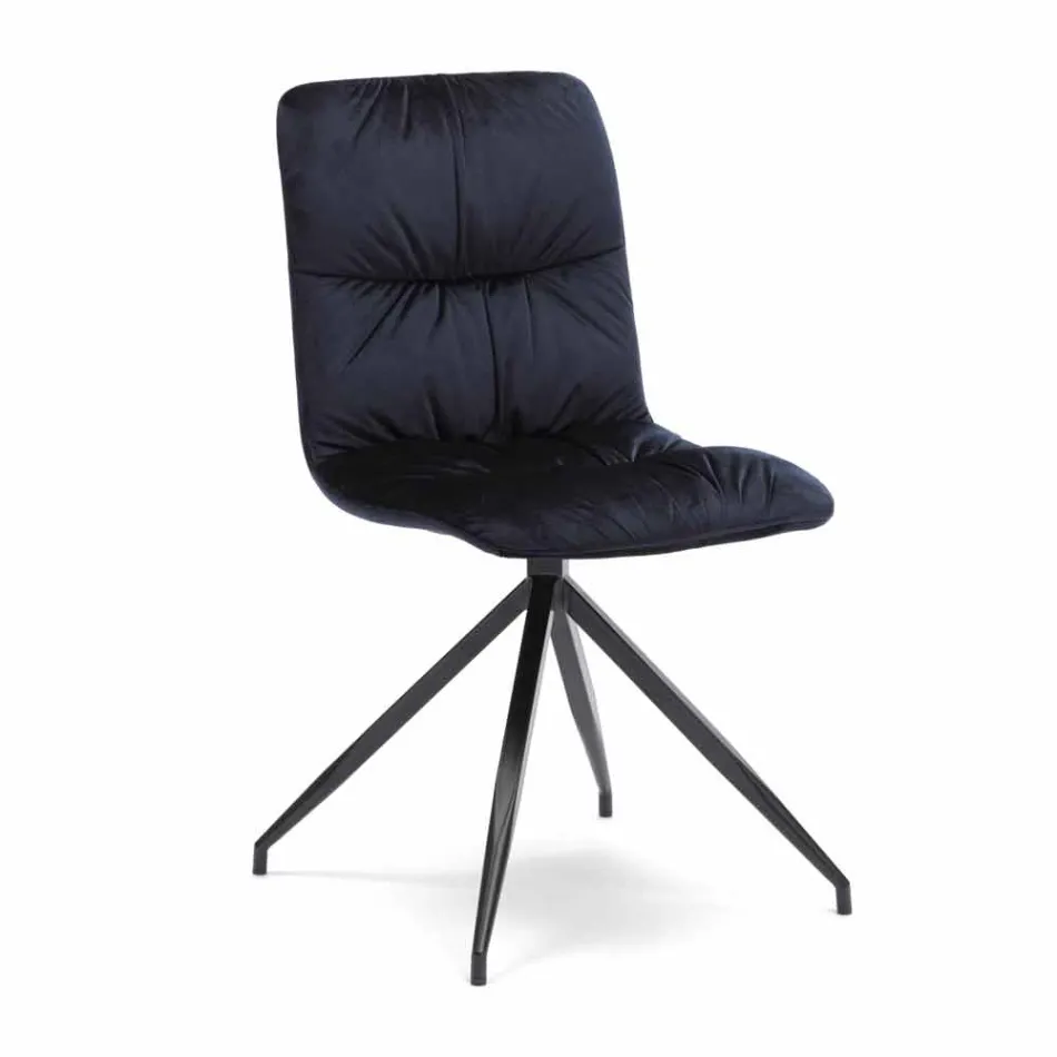 Modern design chair upholstered in Chiara fabric Viadurini