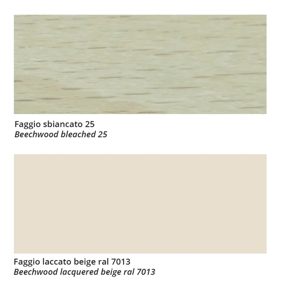 High Quality Chair in Beech Wood and Leather Made in Italy, 2 Pieces - Nora Viadurini