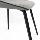 Design chair in fabric with square legs made in Italy, 4 pieces - Oriella Viadurini