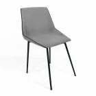 Design chair in fabric with square legs made in Italy, 4 pieces - Oriella Viadurini
