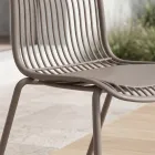 Chagall - Indoor and Outdoor Design Chair in Polypropylene and Metal Viadurini