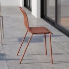 Chagall - Indoor and Outdoor Design Chair in Polypropylene and Metal Viadurini