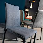 Designer fabric dining room chair made in Italy, Conny Viadurini