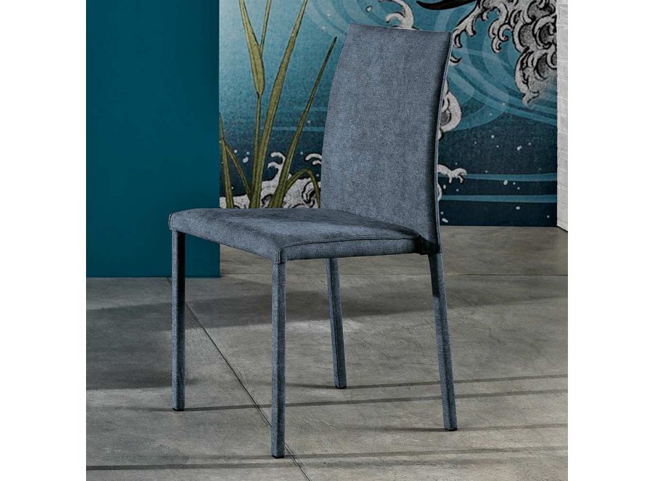 Designer fabric dining room chair made in Italy, Conny Viadurini