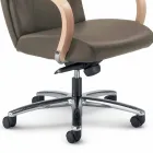 Directional chair in real cowhide type modern Amber flower Viadurini