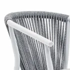 Outdoor Chair with Armrests Stackable Upholstered H 78cm - Smart by Varaschin Viadurini