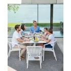 Outdoor Chair with Armrests Stackable Upholstered H 78cm - Smart by Varaschin Viadurini