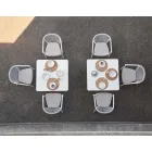 Outdoor Chair with Armrests Stackable Upholstered H 78cm - Smart by Varaschin Viadurini