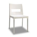 Garden Chair in Technopolymer and Aluminum Made in Italy 4 Pieces - Maximum Viadurini