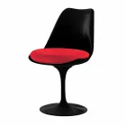 Swivel Chair in Lacquered Aluminum with Leather Seat Made in Italy - Cabiria Viadurini