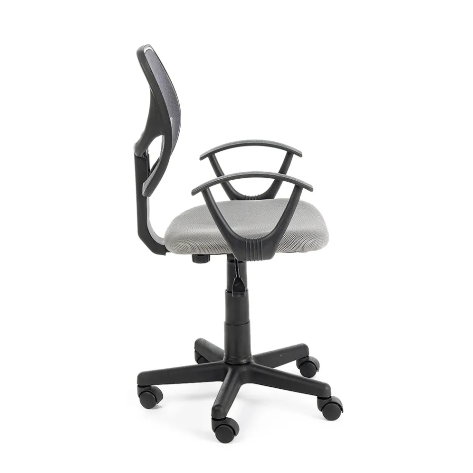 Swivel Office Chair in Nylon and Mesh Fabric in 3 Colors - Rasha Viadurini