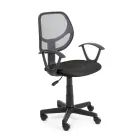 Swivel Office Chair in Nylon and Mesh Fabric in 3 Colors - Rasha Viadurini