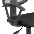 Swivel Office Chair in Nylon and Mesh Fabric in 3 Colors - Rasha Viadurini