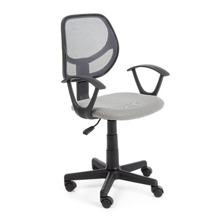 Swivel Office Chair in Nylon and Mesh Fabric in 3 Colors - Rasha Viadurini