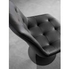 Swivel Chair, Seat in Ecoleather Capitonnè Processing - Aura Viadurini