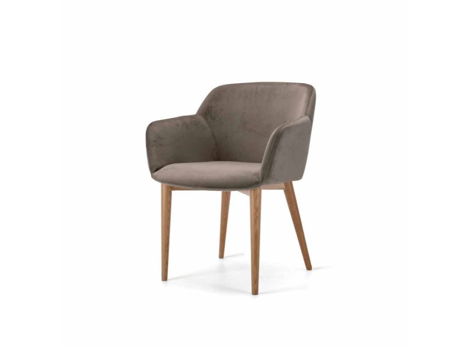 Padded Chair Ash Base and Fabric or Leather Seat – Bardella Viadurini