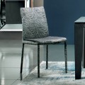 Upholstered and Upholstered Chair in Fabric Made in Italy 4 Pieces - Monnalisa