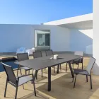 Stackable Outdoor Chair in Painted Aluminium, Homemotion, 4 pieces - Odelia Viadurini