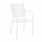 Stackable Outdoor Chair in Matt Finish Steel, 4 Pieces - Ralia Viadurini