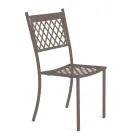 Stackable Outdoor Chair in Galvanized Steel Made in Italy 4 Pieces - Celia Viadurini