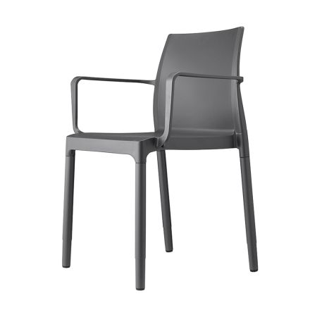 Stackable Outdoor Chair in Aluminum Made in Italy 4 Pieces - Colombia Viadurini