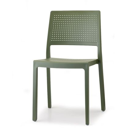Stackable Outdoor Chair in Technopolymer Made in Italy 6 Pieces - Reset Viadurini