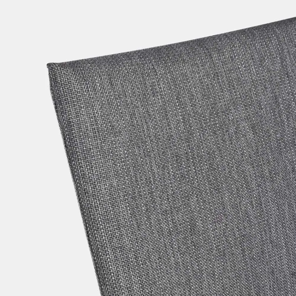 Stackable Outdoor Chair in Fabric and Painted Aluminum, 4 Pieces - Assia Viadurini