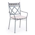 Stackable Steel Garden Chair with or Without Armrests - Letizia