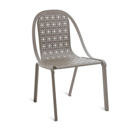 Stackable Garden Chair in Aluminum Made in Italy - Amata Viadurini