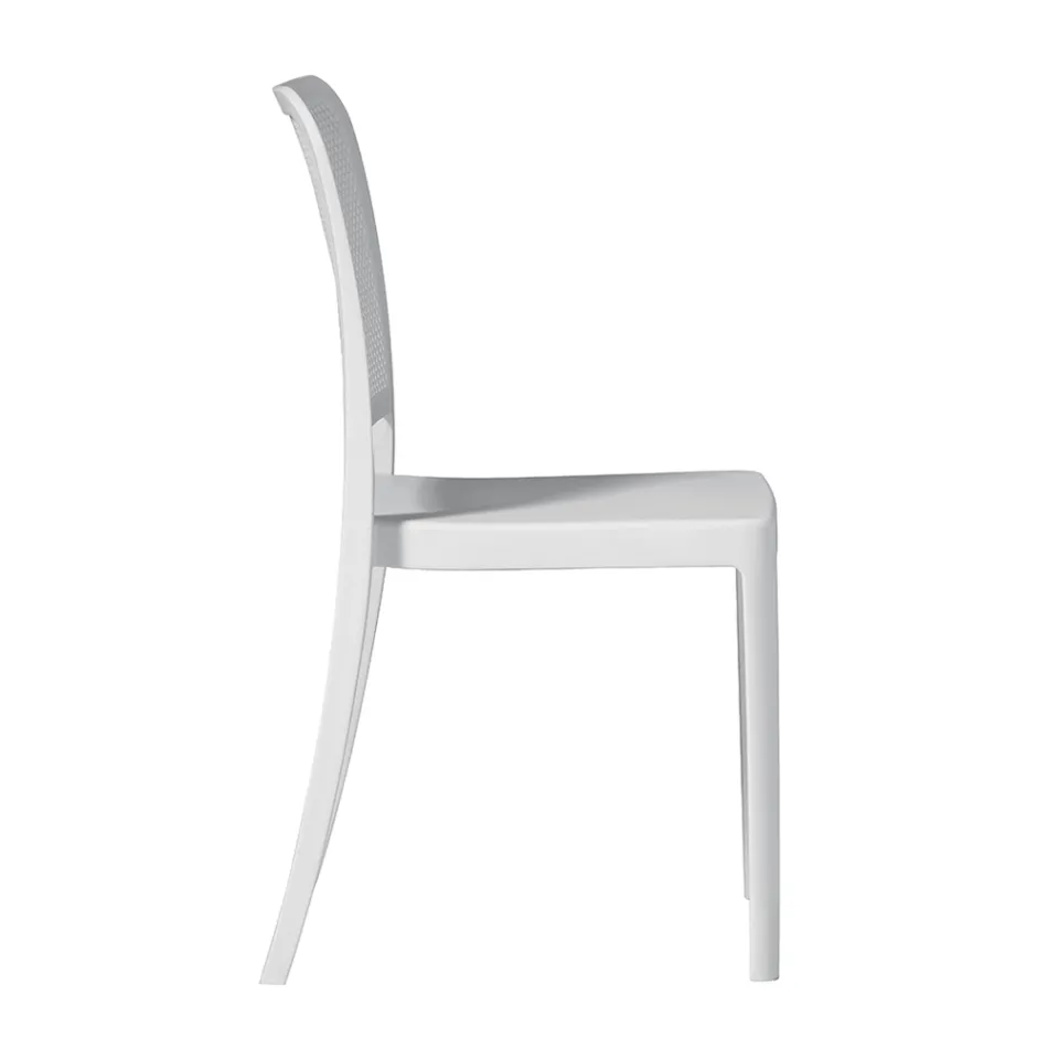 Stackable Garden Chair in Polypropylene and Fiberglass - Ciop Viadurini