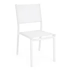 Stackable Chair in Aluminum and Textilene for the Garden, Modern Design - Franz Viadurini
