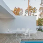 Stackable Chair in Aluminum and Textilene for the Garden, Modern Design - Franz Viadurini