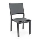 Stackable Chair in Aluminum and Textilene for the Garden, Modern Design - Franz Viadurini