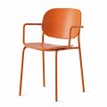 Stackable Chair in Polypropylene and Metal Made in Italy - Connubia Yo