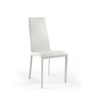 Super Light Aluminum Chair Upholstered in Leather or Cowhide, 2 Pieces - Cruise Viadurini