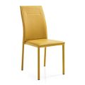 Faux Leather Dining Room Chair Modern Elegant Design - Granger
