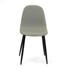 Eco-leather chair with different finishes and metal structure - Pencil Viadurini