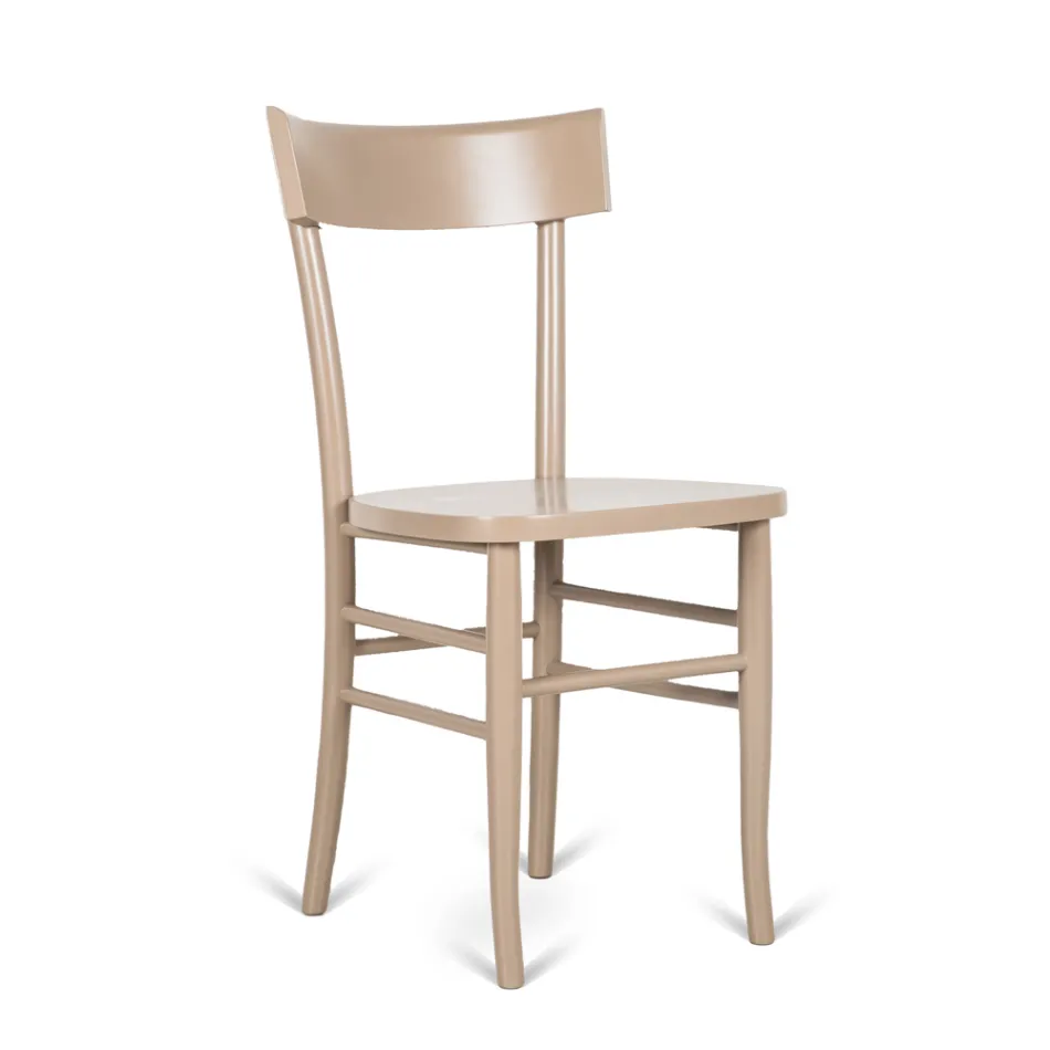 Modern design 4-piece beech wood chair - Stella Viadurini