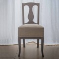 Chair in beech lacquered beech wood made in Italy, Kimberly, 2 pieces